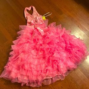 Girls Princess Tutu Halter Dress